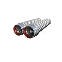 6" steel butt welding corrugated flexible metal bellow hose 