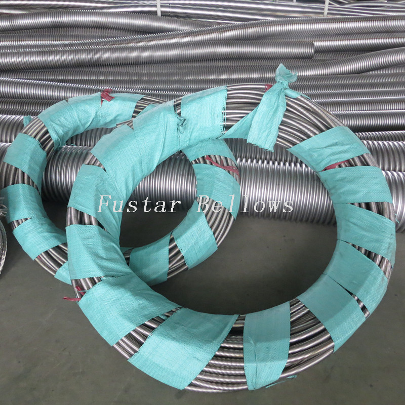 Supply 1/4" to 2 1/2" stainless steel 304 continue spiral(helical) type corrugated flexible metal hose